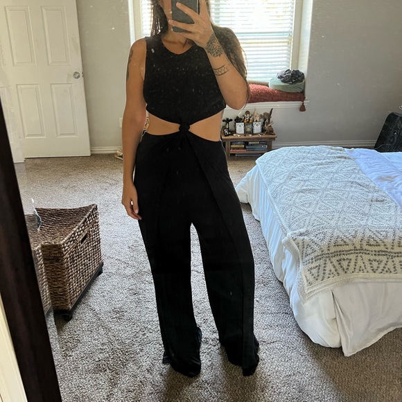 Free People Beach Black Tamarama Jumpsuit | Size Medium - Picture 1 of 4